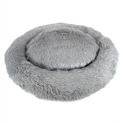 Sazzz Hondenmand Fluffy Lichtgrijs 85X85X17 CM
