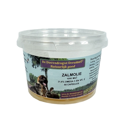 Dierendrogist Zalmolie Capsules 60 Stuks