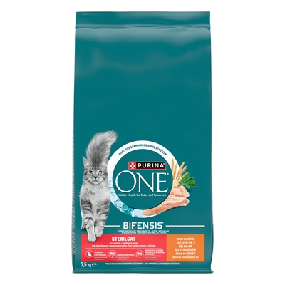 Purina One Sterilcat Kip / Tarwe 7,5 KG