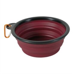 Zolux Bvk Voerbak Opvouwbaar Siliconen Rood 17 CM 1 LTR