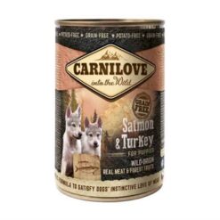 Carnilove Dog Blik Zalm / Kalkoen Voor Puppies 6X400 GR
