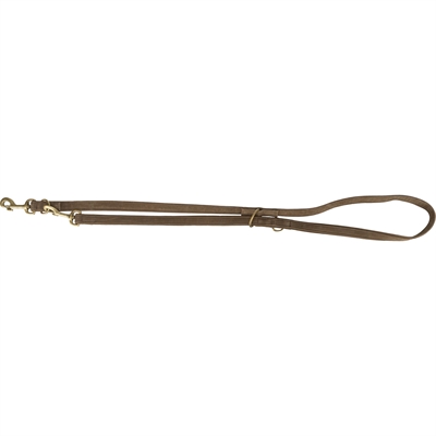 Trixie Hondenriem Pure Verstelbaar Leer Bruin S-M 200X1,5 CM