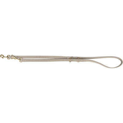 Trixie Hondenriem Pure Verstelbaar Leer Lichtgrijs M-L 200X2 CM