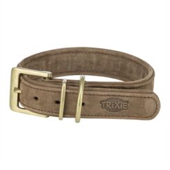 Trixie Halsband Hond Pure Leer Bruin M 36-43X3 CM
