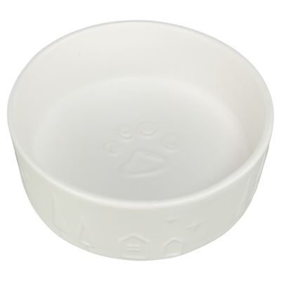 Trixie Voerbak Hond Keramiek Wit 12 CM 300 ML
