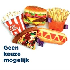 Happy Pet Tabby Patch Fast Food Met Catnip Assorti 11,5X5,5X3,5 CM