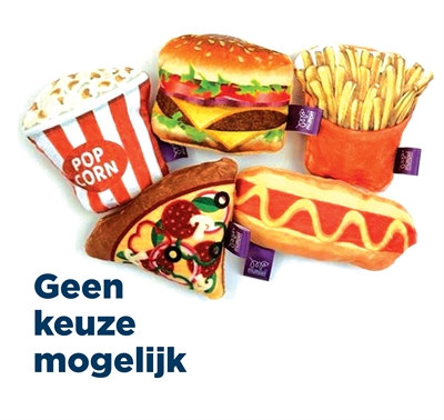 Happy Pet Tabby Patch Fast Food Met Catnip Assorti 11,5X5,5X3,5 CM