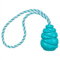 Trixie Jumper Kegel Aan Touw Super Strong Tpr Petrol 35X6X6 CM