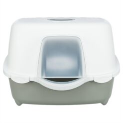 Trixie Kattenbak Davio Top Outdoor Met Kap Grijs / Wit 56X39X39 CM