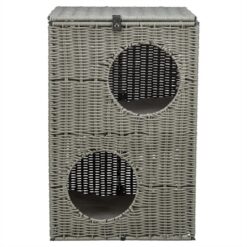 Trixie Kattenmand Amalia Hoekig Polyrattan Grijs 37X35X57 CM
