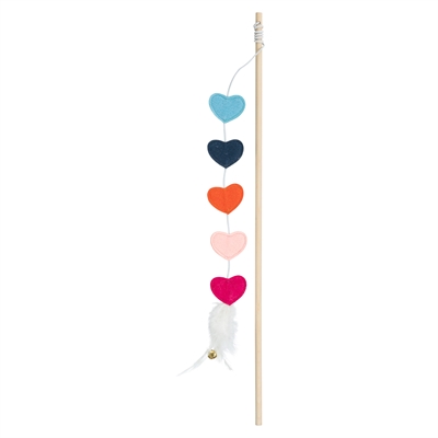 Trixie Kattenhengel Hartjes Met Catnip Vilt / Hout 48 CM