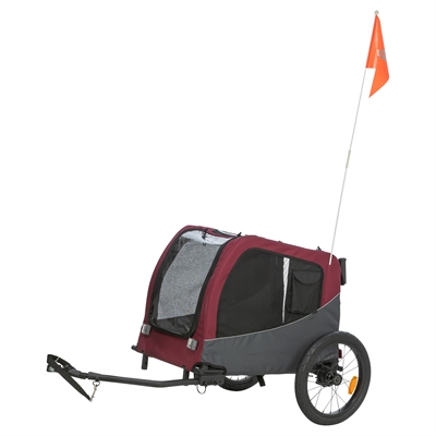 Trixie Hondenfietskat Grijs / Rood 76/136X66X74 CM