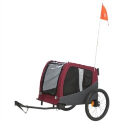 Trixie Hondenfietskat Grijs / Rood 80/145X75X86 CM