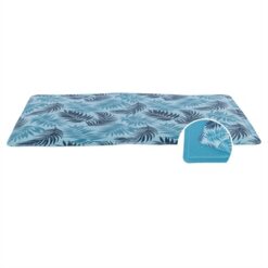 Trixie Koelmat Met Palmbladeren Print Lichtblauw 90X50 CM