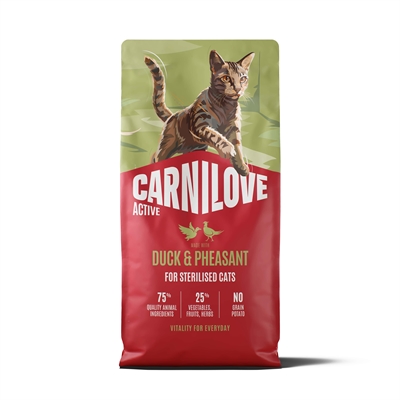 Carnilove Active Adult Sterilised All Breeds Duck / Pheasant 6 KG