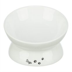 Trixie Voerbak / Drinkbak Dogs Keramiek Verhoogd Wit 17X17X13,5 CM