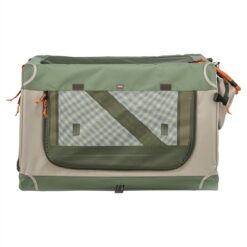 Trixie Kennel Comfy Bench Stof / Reismand Olijfgroen / Beige 52X85,5X49,5 CM