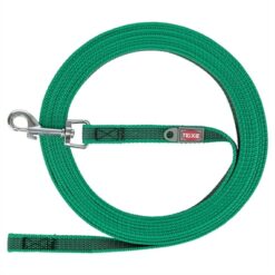 Trixie Sleeplijn Met Rubber Bekleed Zonder Handlus Groen 10 Mtrx1,5 CM