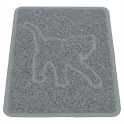 Trixie Kattenbakmat Kattensilhouet Pvc Lichtgrijs 48X35 CM