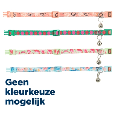 Trixie Kattenhalsband Flower Power Assorti 19-31X1 CM