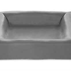 Bia Bed Kunstleer Hoes Hondenmand Grijs Bia-2 60X50X12,5 CM