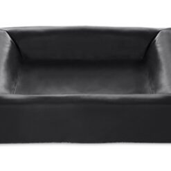 Bia Bed Kunstleer Hoes Hondenmand Zwart Bia-2 60X50X12,5 CM