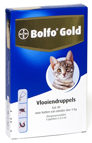 Bolfo Gold Kat Vlooiendruppels 40 4 Pipet