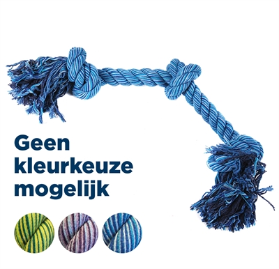 Happy Pet Flossin Fun 3 Knoop Large 52X14 CM
