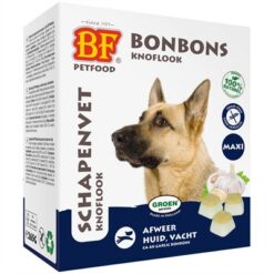 Bf Petfood Schapenvet Maxi Bonbons Knoflook 40 St