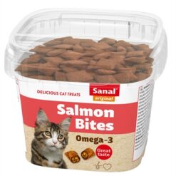 Sanal Cat Salmon Bites Cup 75 GR