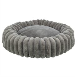 Trixie Hondenmand Lonni Rond Brede Ribstof Antraciet 50X50X12 CM