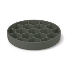 Zolux Voebrak Hond Slow Feed Met Zuignappen Silicone Grijs 21,5X21,5X4,5 CM