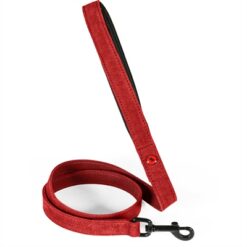 Zolux Expert Hondenriem Premium Leer / Neopreen Rood 100X1,5 CM