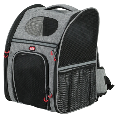 Zolux Kattentas Rugtas Maximaal 8 KG Grijs / Zwart 30X25,5X42 CM