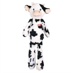 Zolux Furry Farm Koe Isache Pluche Met Touw Wit / Zwart 59X21X9 CM