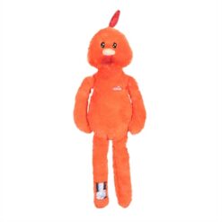 Zolux Furry Farm Haan Brock Pluche Met Touw Oranje 67X24X11 CM