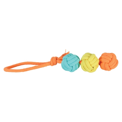 Zolux Flostouw Twist Met 3 Touwballen Meerkleurig 43X7X7 CM
