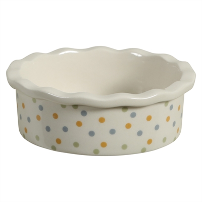 Zolux Voerbak Cosy Gestipt Keramiek Wit 10X10X3,5 CM 100 ML