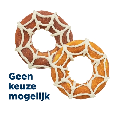 Trixie Halloween Donut Met Kippenborst En Eendenborst 8,5X8,5X2 CM 70 GR